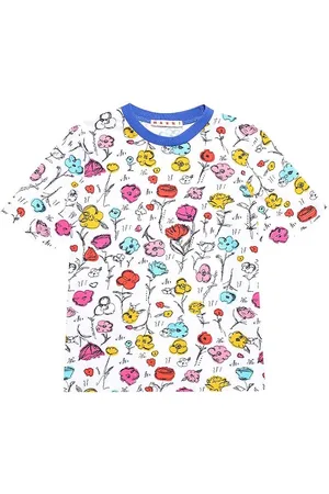 Marni T-shirt - Hvid m. Blomster