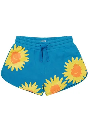 Stella McCartney Sweatshorts - BlÃ¥ m. Gul