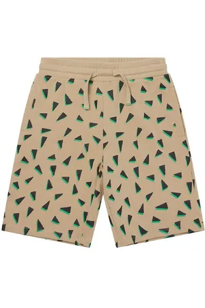 Stella McCartney Sweatshorts - Beige/Sort m. Print
