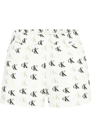 Calvin Klein Shorts - Monogram - Hvid/GrÃ¸n