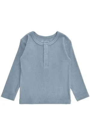 Soft Gallery Bluse - Rib - SGJason - Dusty Blue