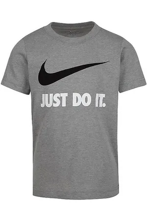 Nike T-shirt - Swoosh - Dark Gray Heather/White