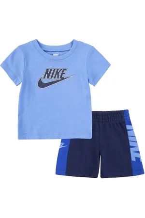 Nike ShortssÃ¦t - T-shirt/Shorts - Amplify - Midnight Navy