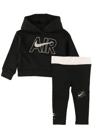 Nike SÃ¦t - HÃ¦ttetrÃ¸je/Leggings - Air - Sort