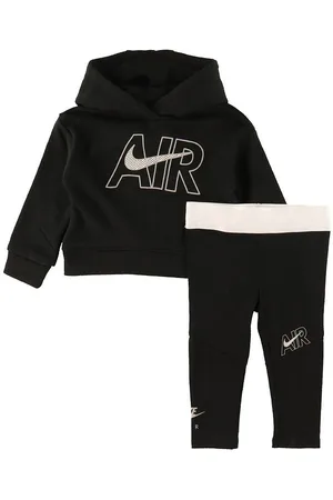 Nike SÃ¦t - HÃ¦ttetrÃ¸je/Leggings - Air - Sort