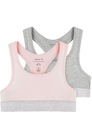 NAME IT Top - Noos - NkfShort - 2-pak - Barely Pink w/ Grey Mela