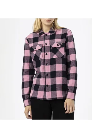 Dickies Skjorte - New Sacramento - Foxglove/Sortternet