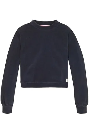 Tommy Hilfiger Velourbluse - Rib - Desert Sky