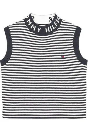Tommy Hilfiger Top - Branded Rib - Desert Sky/Ancient White