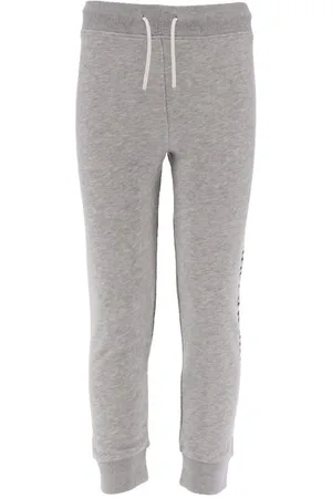 GANT Sweatpants - Crest Shield - GrÃ¥meleret m. Navy