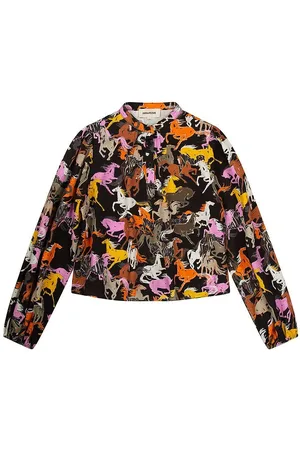 Zadig & Voltaire Skjorte - Wild Sound - Sort m. Heste