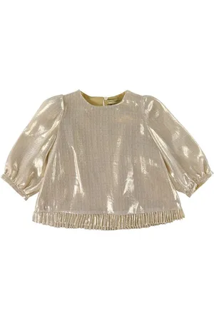 Stella McCartney Bluse - Beige m. Glimmer