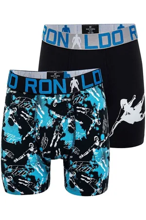 JBS Ronaldo Boxershorts - 2-pak - Sort m. Print
