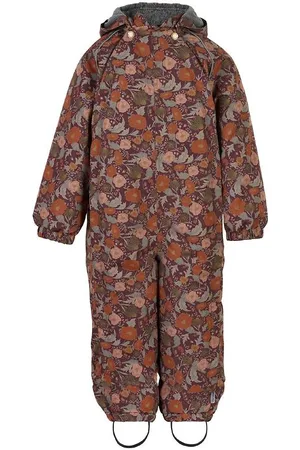 Mikk-Line Flyverdragt - Floral - Decadent Chocolate