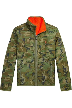 Ralph Lauren Fleecejakke - Vendbar - Classics ll - Orange/G