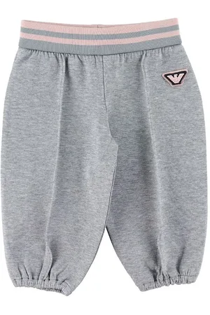 Emporio Armani Bukser - GrÃ¥meleret m. Rosa