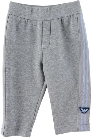 Emporio Armani Bukser - GrÃ¥meleret m. LyseblÃ¥