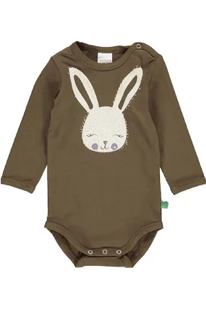 Freds World Body l/Ã¦ - Rabbit Font - Brown Mist m. Print