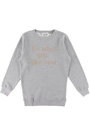 Add to Bag Sweatshirt - GrÃ¥ m. Print