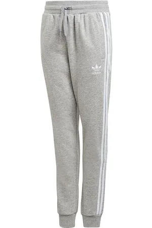 adidas Sweatpant - Trefoil Pants - Mgreyh/White