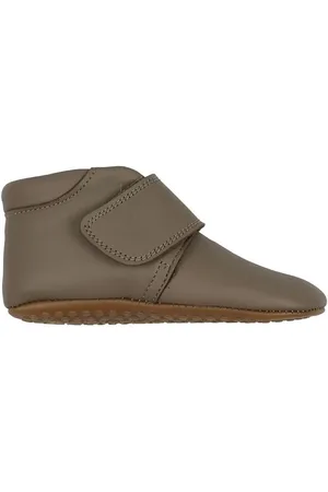 Pom Pom Hjemmesko - Velcro - Taupe