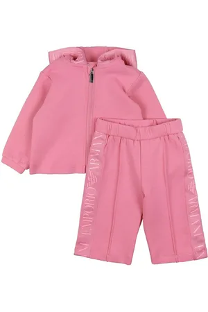 Emporio Armani Bukser/Cardigan - Flamingo m. Logostribe