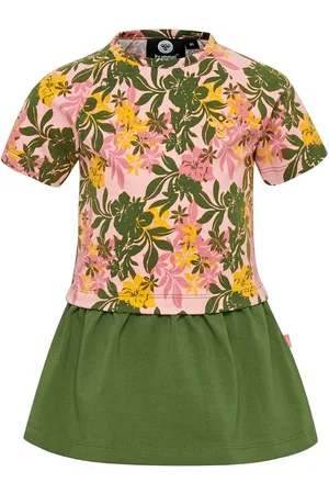 Hummel Kjole - HMLAuli - Rosa/GrÃ¸n m. Blomster