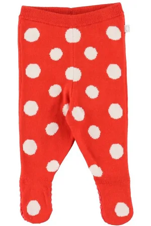 Stella McCartney Leggings m/f - Strik - RÃ¸d m. Prikker