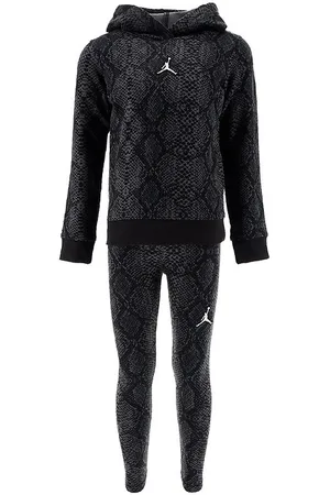Jordan HÃ¦ttetrÃ¸je/Leggings - Essentiel Snake - Sort m. SlangemÃ¸n