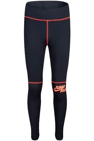 Jordan Leggings - Big Jumpman X Nike - Sort m. Rosa/Neon