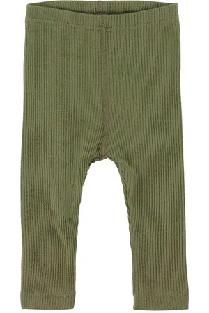 Hust and Claire Leggings - Lee - Rib - Uld - Dusty Green