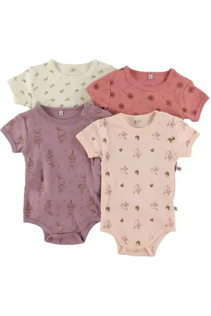 Pippi Body k/Ã¦ - 4-pak - Dusty Rose