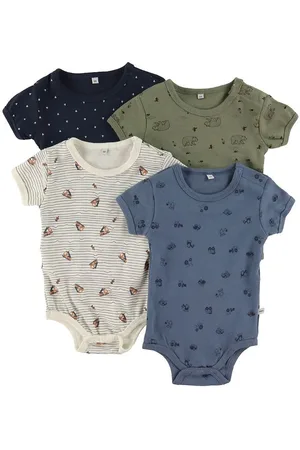 Pippi Body k/Ã¦ - 4-pak - Deep Lichen Green