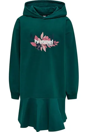 Hummel Kjole - hmlSaga Hoodie Dress - Deep Teal