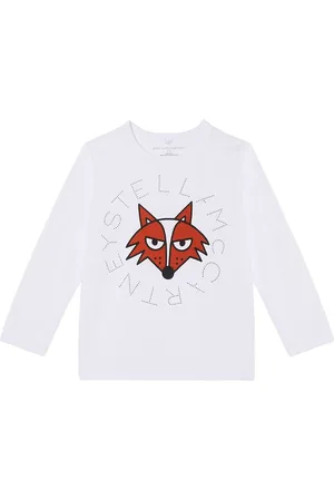 Stella McCartney Bluse - Hvid m. RÃ¦v