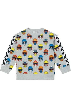 Stella McCartney Sweatshirt - GrÃ¥meleret m. Hjelme