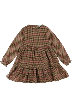 Tommy Hilfiger Kjole - Preppy Check Dress - Sherpard/Magenta