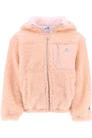 Champion Cardigan m. HÃ¦tte - Plys - Rosa