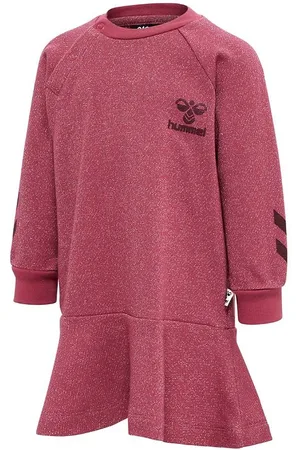 Hummel Kjole - hmlSally - Earth Red m. Guldglimmer