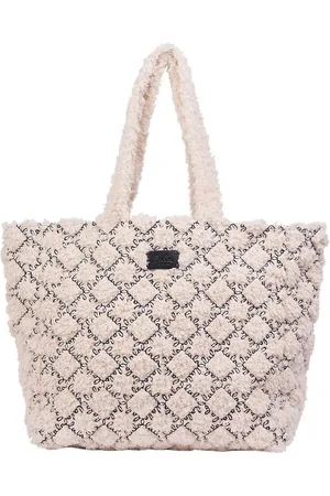 LALA BERLIN Shopper - Vendbar - Melle - Hvid/Sort