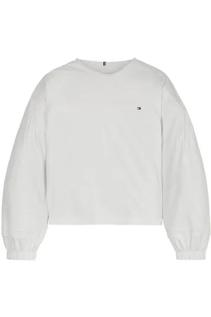 Tommy Hilfiger Bluse - Tommy Lace Tape Knit - Ancient White
