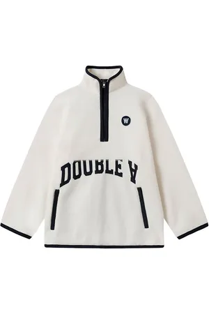 WoodWood FleecetrÃ¸je - Don - Off White m. Navy
