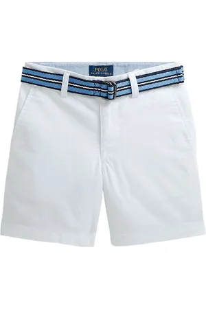 Ralph Lauren Shorts - Bedford - Classics I - Hvid m. BÃ¦lte