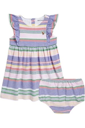 Ralph Lauren Kjole m. Bloomers - Baby Classics I - LyseblÃ¥/