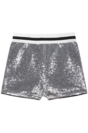 Zadig & Voltaire Shorts - SÃ¸lv m. Pailletter