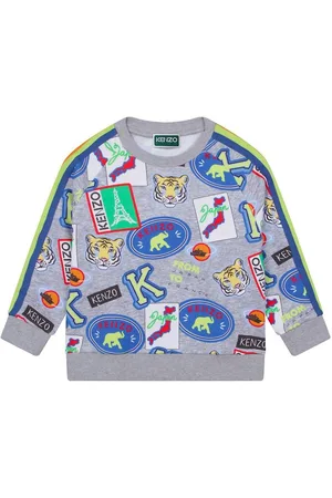 Kenzo Sweatshirt - GrÃ¥meleret m. Print