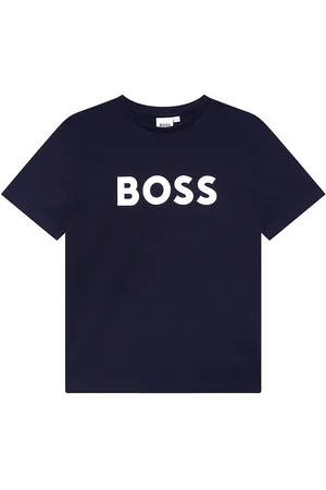 HUGO BOSS T-shirt - Navy m. Hvid