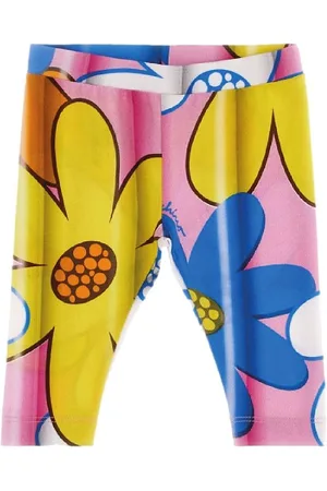 Moschino Leggings - Pink/Gul/BlÃ¥