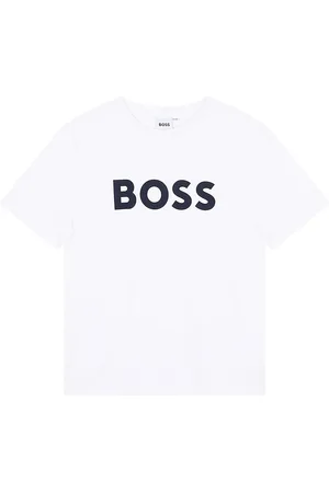 HUGO BOSS T-shirt - Hvid m. Navy