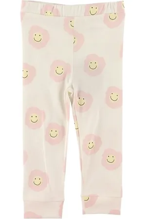 Stella McCartney Leggings - Hvid/Rosa m. Blomster